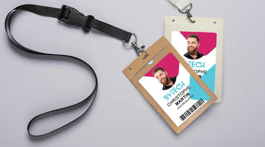 Porte badge cartonné A6